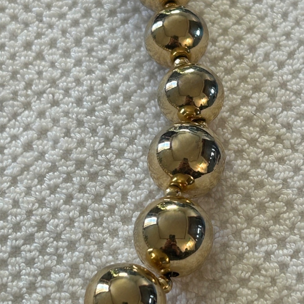 Anne Klein Gold/Black Bead Necklace and Gold Bead Necklace - Picture 4 of 7